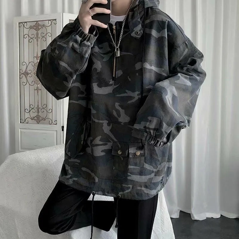 Mens Camouflage Tactical Work Jacket Forge Maison