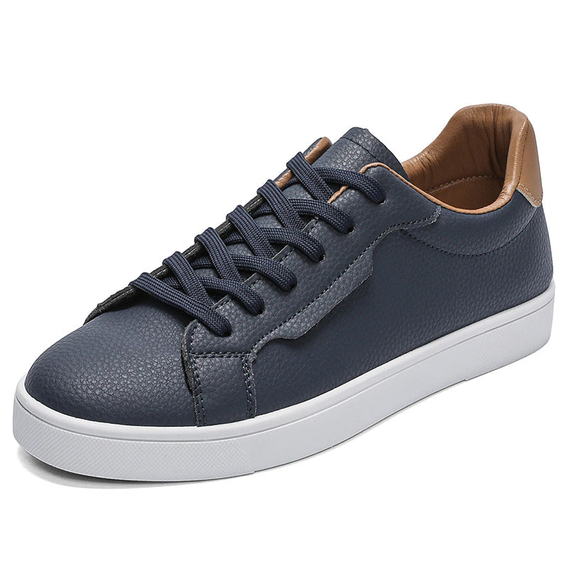 Spring New Mens White Sneakers With A Low-cut Design Forge Maison