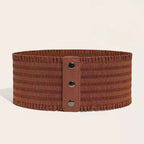 Retro-style Elastic Wide Waist Belt Forge Maison