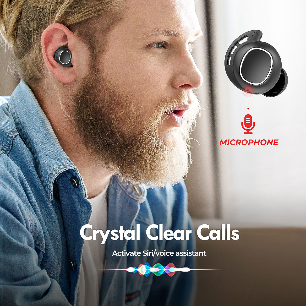 Sports running wireless headphones Forge Maison