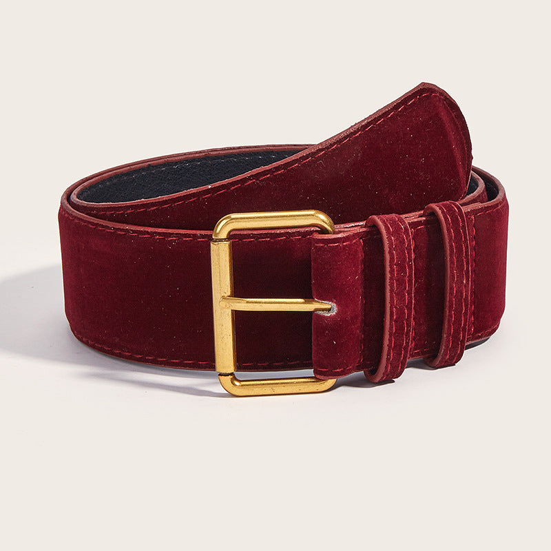 Suede High-end Minimalist Versatile Belt Forge Maison