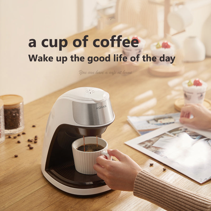 New Coffee Machine Fully Automatic Home Office Mini American Small Portable Coffee Maker Forge Maison