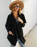 Lapel Coats Faux Fur Woman Dust Coat Short Jacket Female Forge Maison