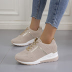 Platform Wedge Heel Sneakers Forge Maison