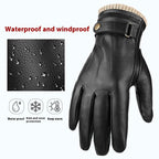 Fleece-lined Windproof Winter Sheepskin Warm Gloves Forge Maison