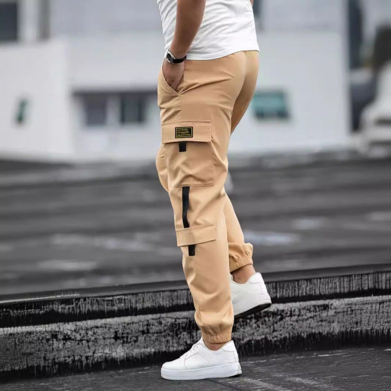 Mens Retro Jogger Casual Work Pants Forge Maison