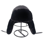 Plus Velvet Thick Warm And Windproof Lei Feng Hat Black Ear Protection Forge Maison