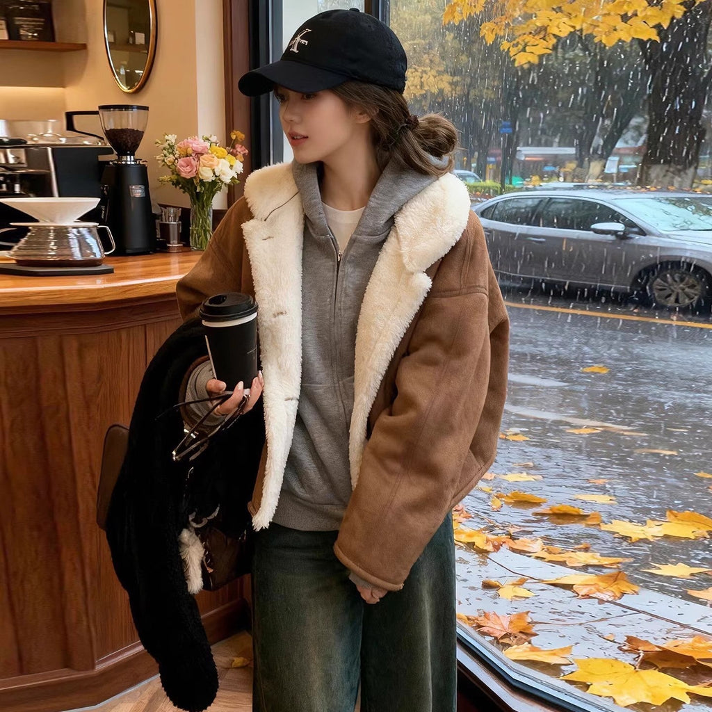 Loose Fit Versatile  Fleece-lined Jacket Forge Maison