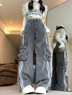 The Heritage Stripe Denim | Wide-Leg Forge Maison