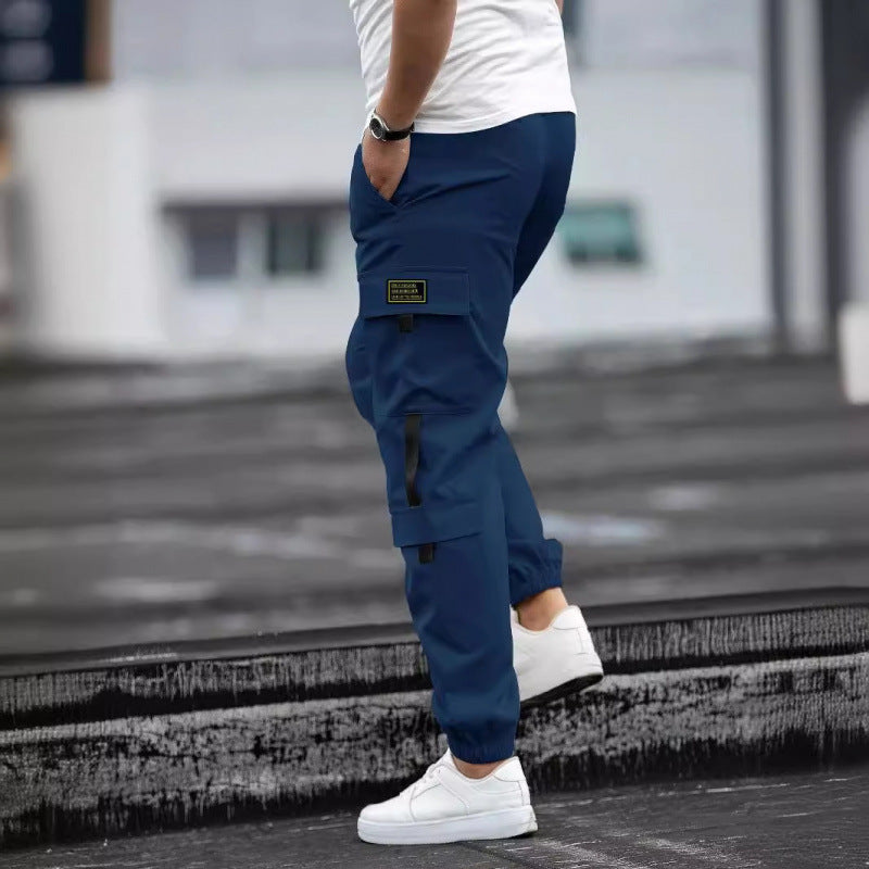Mens Retro Jogger Casual Work Pants Forge Maison