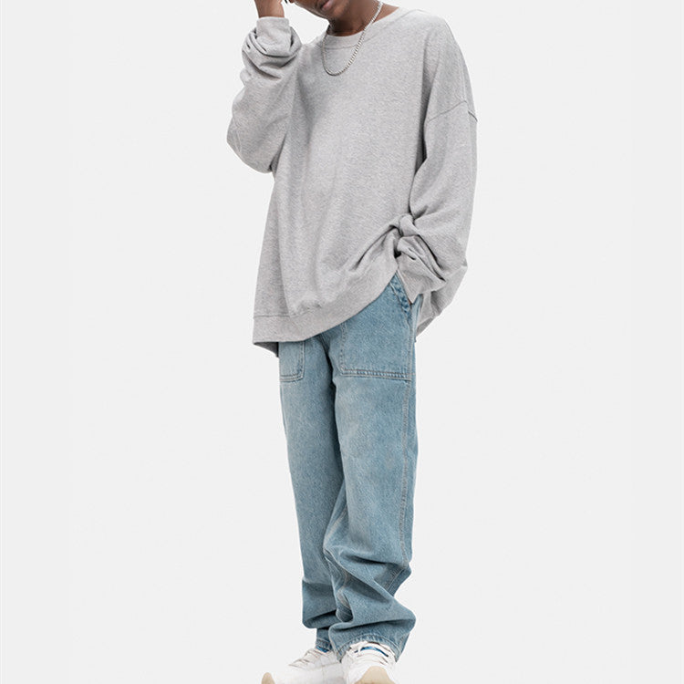 Loose Straight Vintage Wide Leg Jeans Forge Maison