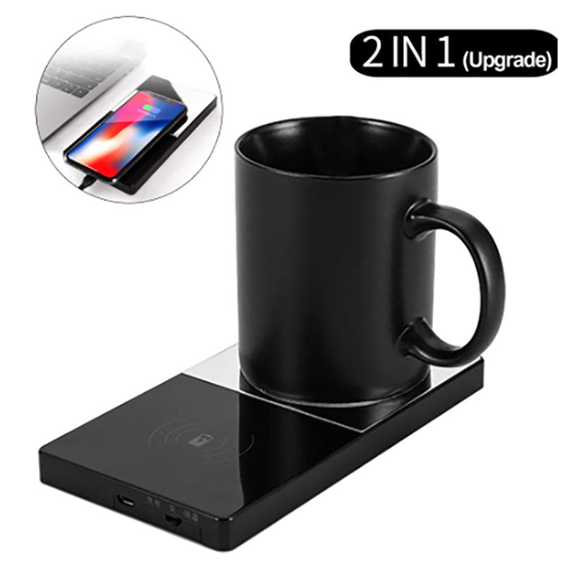 2 in 1 Thermal Surface - Dual Utillity wireless charger Induction Plate Forge Maison