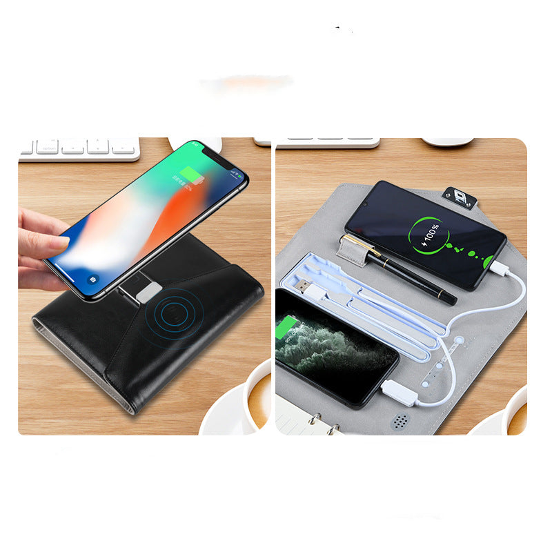 Business Office Notebook Fingerprint Lock Notepad Forge Maison