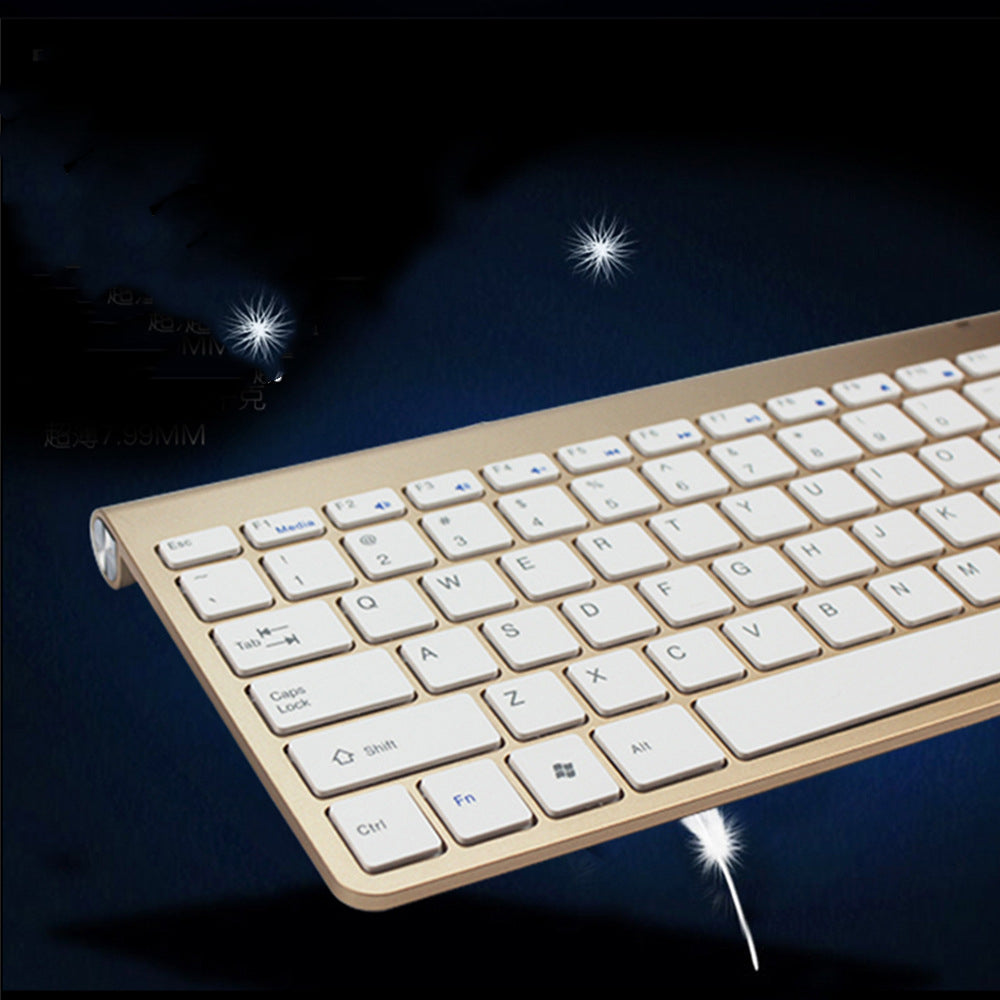 Ultra-Slim 2.4G Wireless Keyboard & Mouse Combo | Whisper-Quiet Scissor-Switch Keys Forge Maison