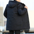 Winter Windbreaker With Thick Hooded Casual Coat Forge Maison