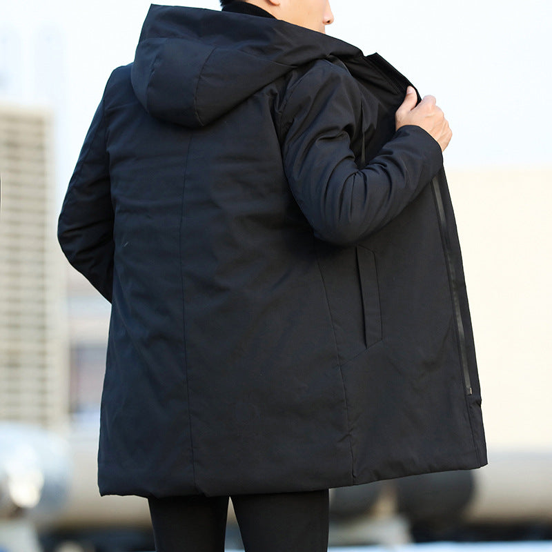 Winter Windbreaker With Thick Hooded Casual Coat Forge Maison