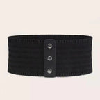 Retro-style Elastic Wide Waist Belt Forge Maison