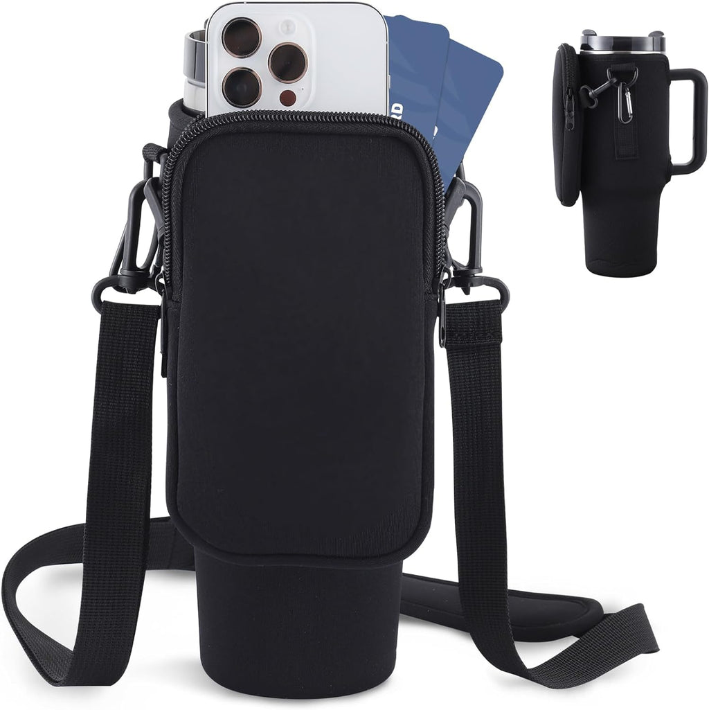 Insulated Water Bottle Carrier - Hands-Free Hydration Forge Maison