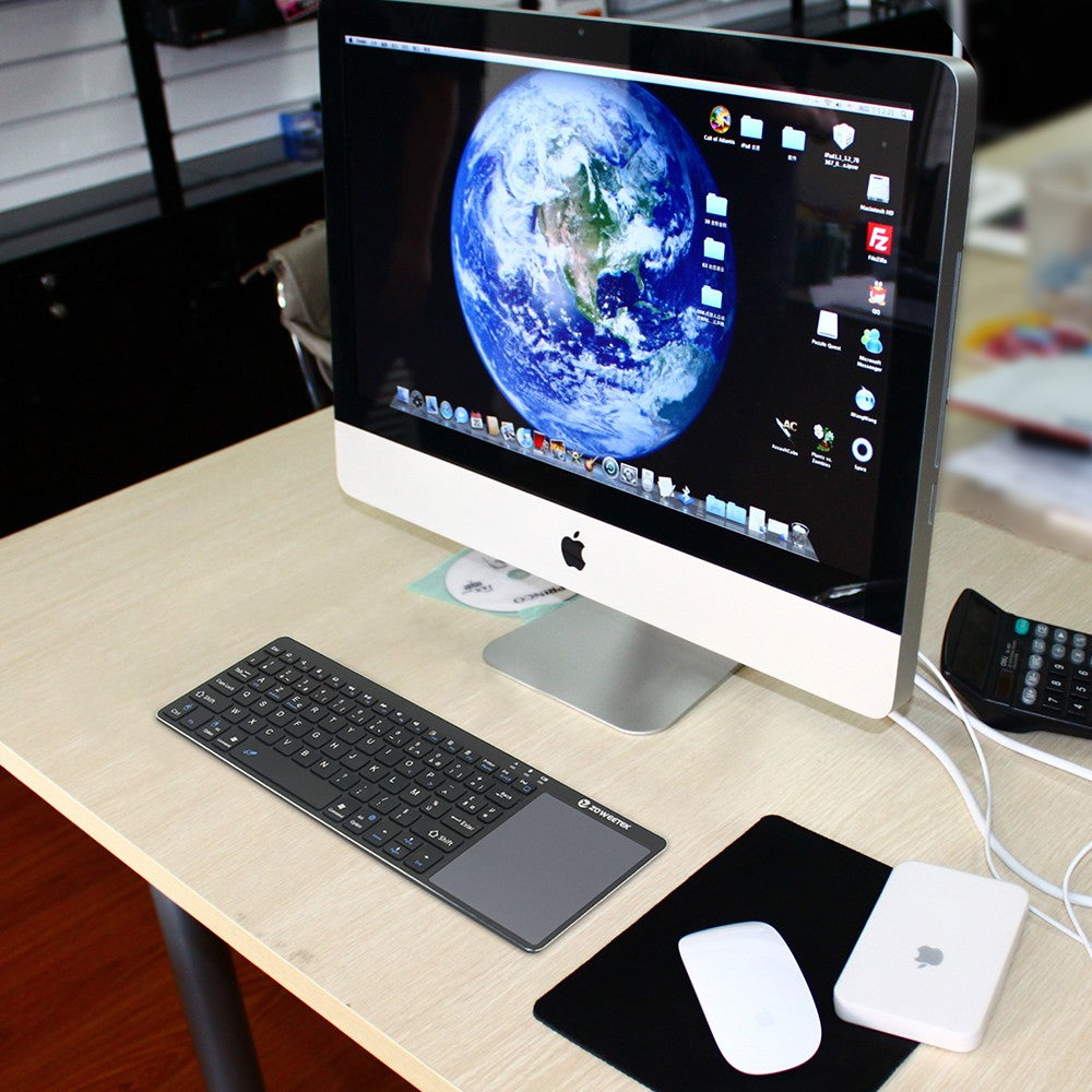 Mini Wireless Bluetooth Keyboard with Touchpad - Multi-Device Forge Maison