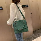 Matte Women  Scrub Female Shoulder Bags Large Capacity Matcha Green PU Leather Lady Totes Boston Bag for Travel Hand Bags Forge Maison