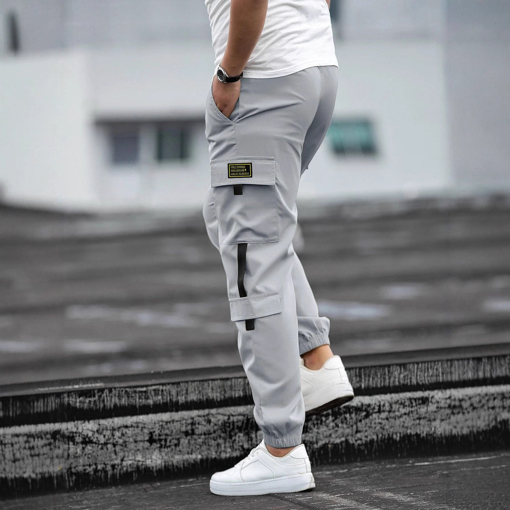 Mens Retro Jogger Casual Work Pants Forge Maison