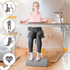 The Stratos | Adjustable Under Desk Foot Rest for Ergonomic Posture Forge Maison