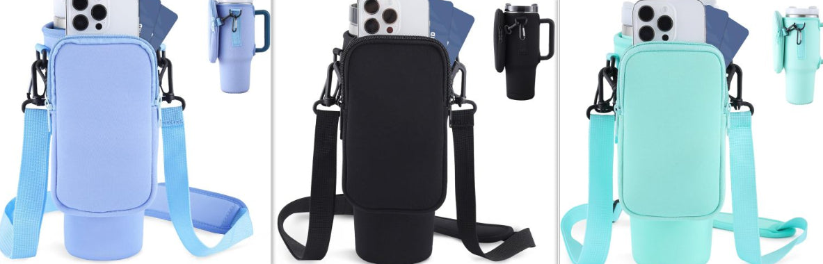 Insulated Water Bottle Carrier - Hands-Free Hydration Forge Maison