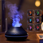 Aroma Diffuser 3d Colorful Flame Humidifier Volcano Flame Forge Maison