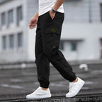 Mens Retro Jogger Casual Work Pants Forge Maison