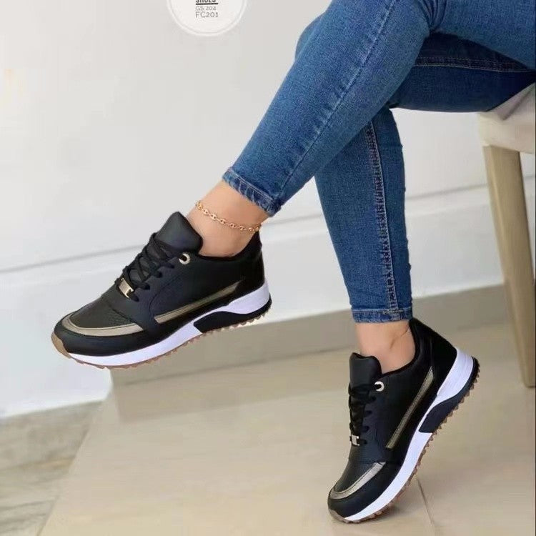 Casual Lace-up Shallow Round Toe Sneakers Forge Maison