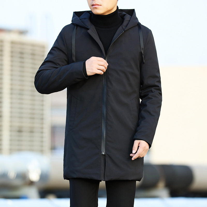 Winter Windbreaker With Thick Hooded Casual Coat Forge Maison
