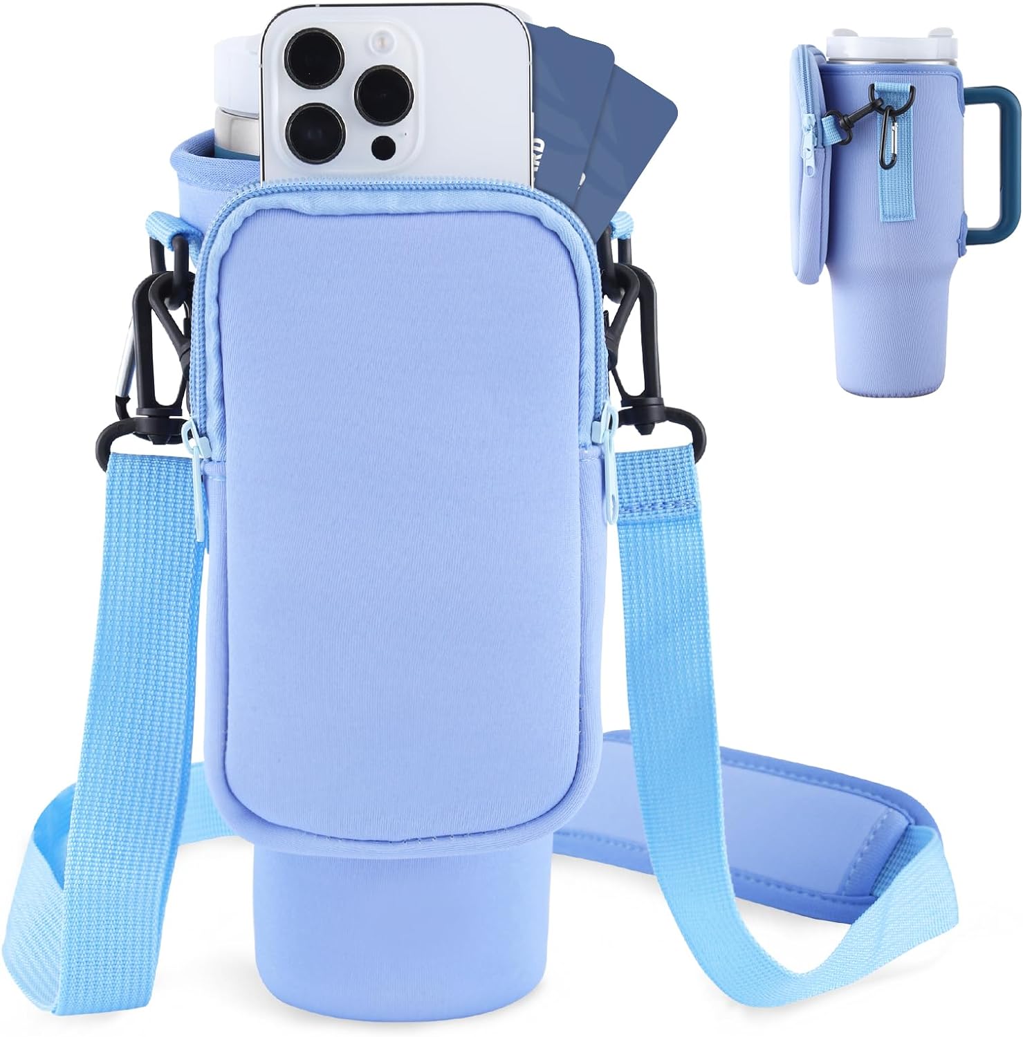 Insulated Water Bottle Carrier - Hands-Free Hydration Forge Maison