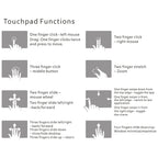 Mini Wireless Bluetooth Keyboard with Touchpad - Multi-Device Forge Maison