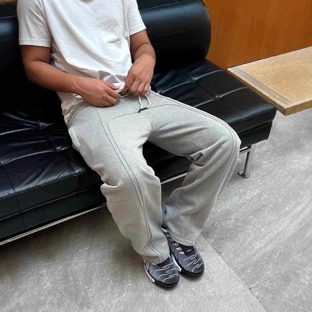 Casual Stretch Rope Long Sweatpants Forge Maison