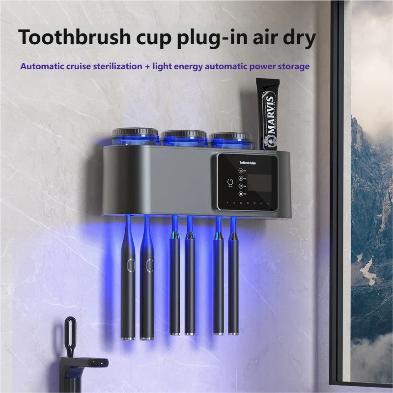 ABOMUS Smart Toothbrush Sanitizer & Dryer Forge Maison