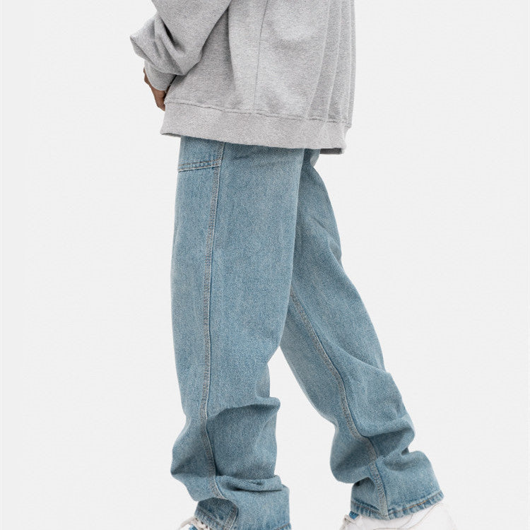 Loose Straight Vintage Wide Leg Jeans Forge Maison