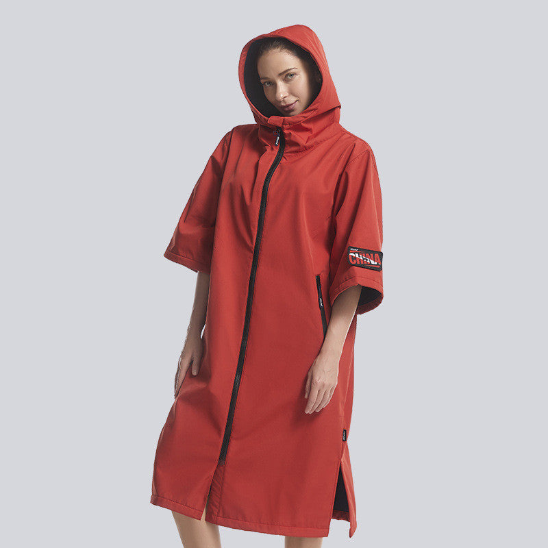 Waterproof Cloak Changing Bathrobe Outdoor Swimming Diving Surfing Windproof Forge Maison