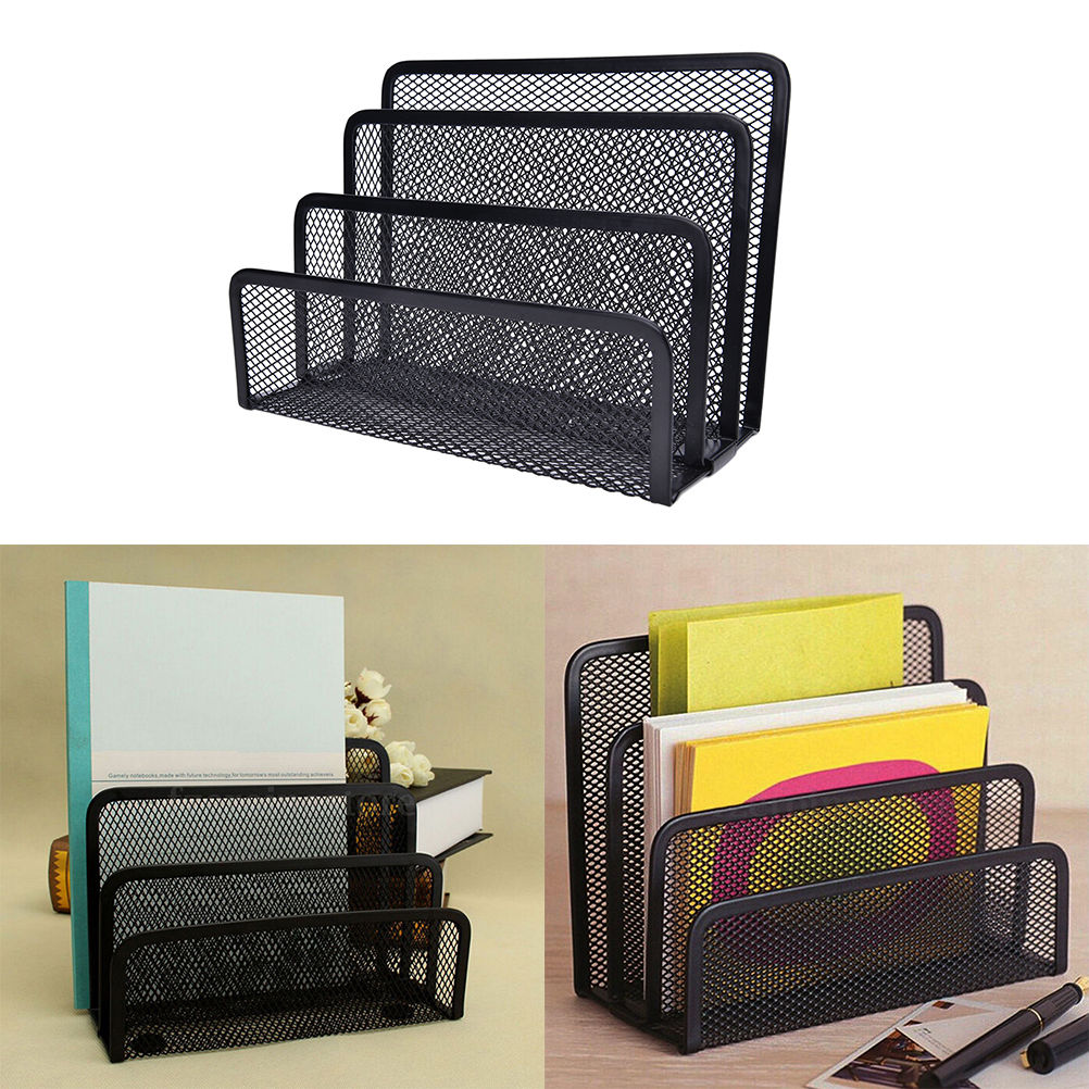 Book Shelves Desk-Organizer Office Mesh Home Metal Forge Maison