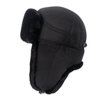 Plus Velvet Thick Warm And Windproof Lei Feng Hat Black Ear Protection Forge Maison