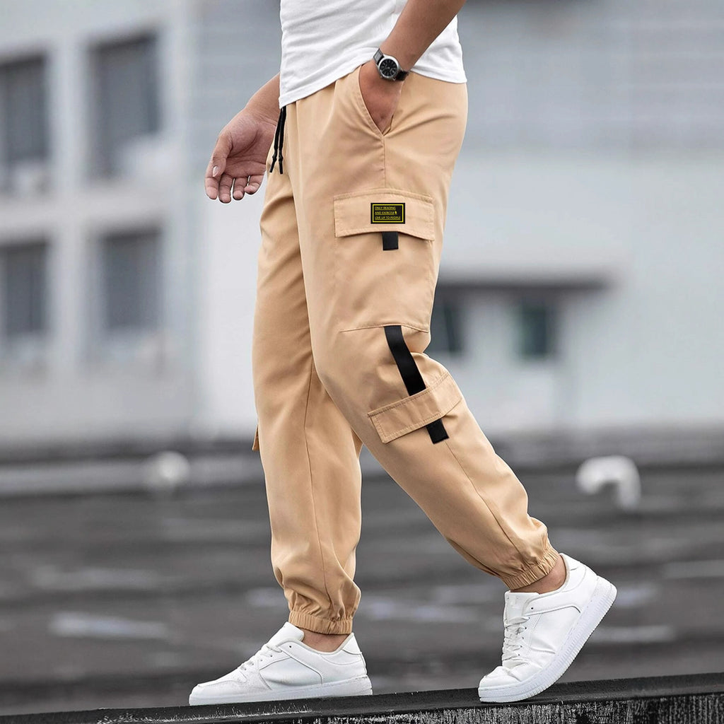 Mens Retro Jogger Casual Work Pants Forge Maison