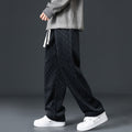 Loose Chessboard Plaid Straight Sweatpants Forge Maison