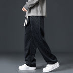 Loose Chessboard Plaid Straight Sweatpants Forge Maison