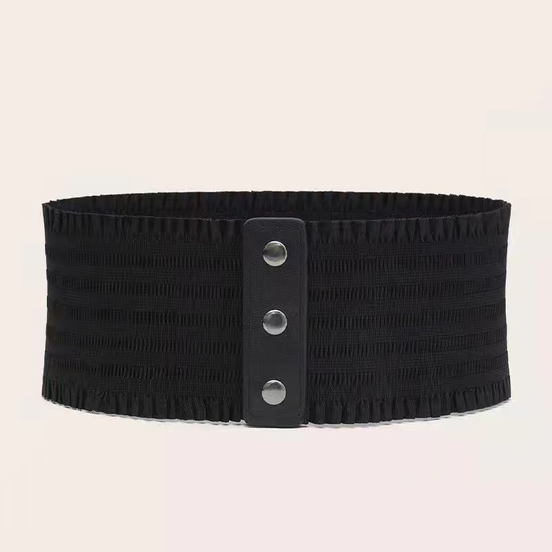 Retro-style Elastic Wide Waist Belt Forge Maison