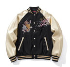 Embroidered Carp Varsity Jacket Forge Maison