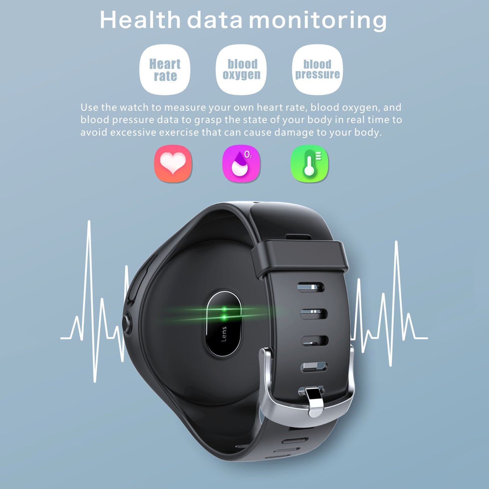 Sleep Exercise Pedometer Heart Rate Bracelet Bluetooth Headset Combo Forge Maison