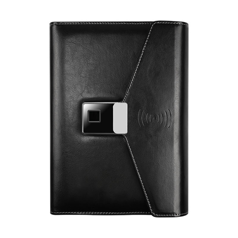 Business Office Notebook Fingerprint Lock Notepad Forge Maison