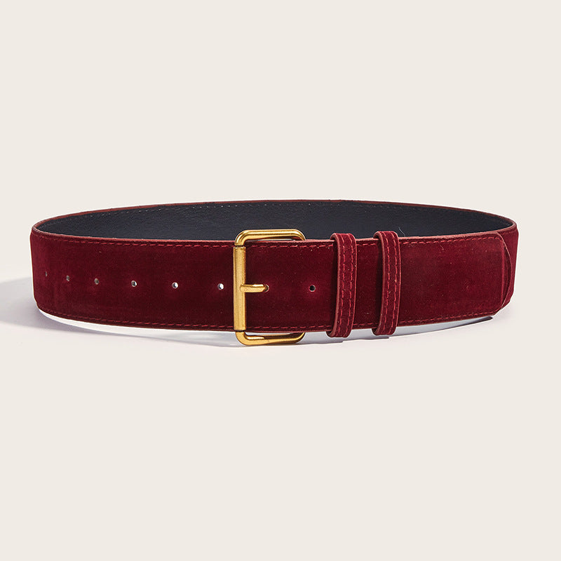 Suede High-end Minimalist Versatile Belt Forge Maison