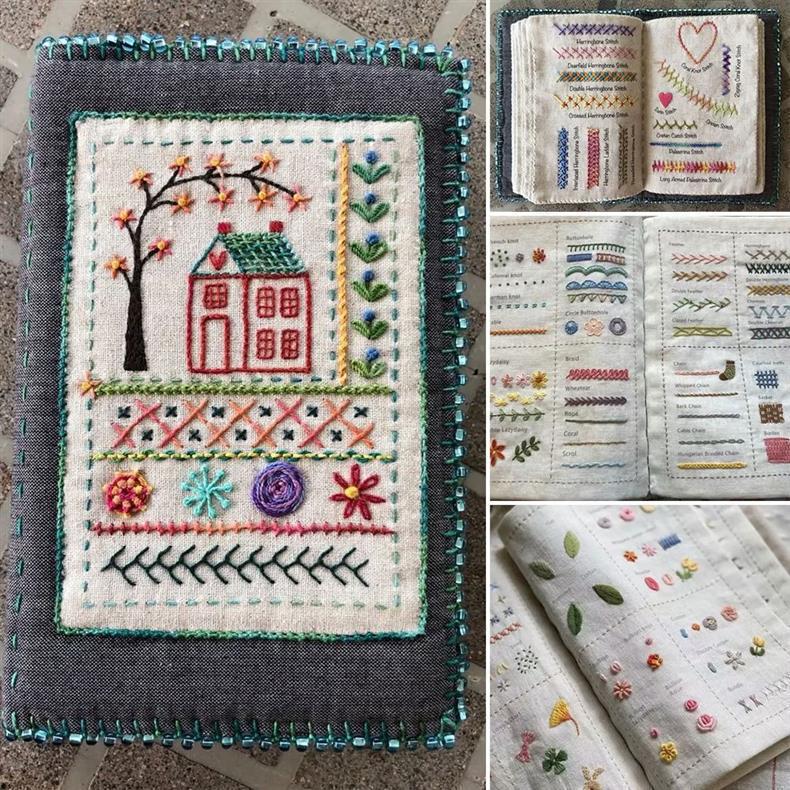 Linen Embroidery Kit - Stress Relief & Mindful Crafting Forge Maison