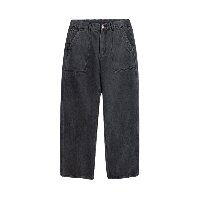 Loose Straight Vintage Wide Leg Jeans Forge Maison