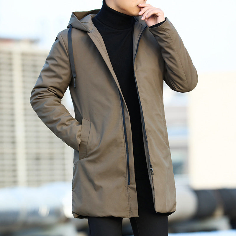Winter Windbreaker With Thick Hooded Casual Coat Forge Maison